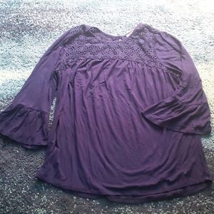 Daniel Rainn navy crochet top PL